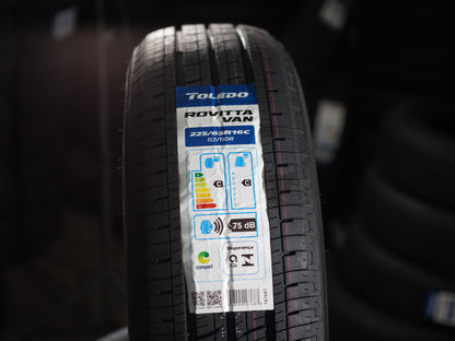 Kit 4 Pneus Rovitta Van 225/65R16C 112/110R – Novo