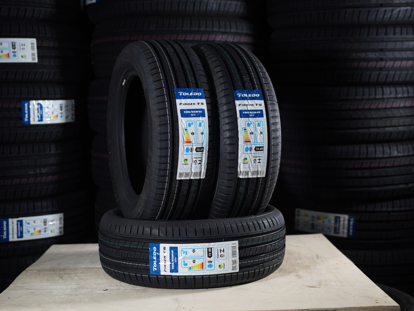 Kit 2 Pneus Firoza T5 195/55R15 85V – Novo